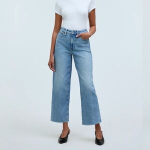 Madewell The Curvy Perfect Vintage Wide-Leg Crop Jean